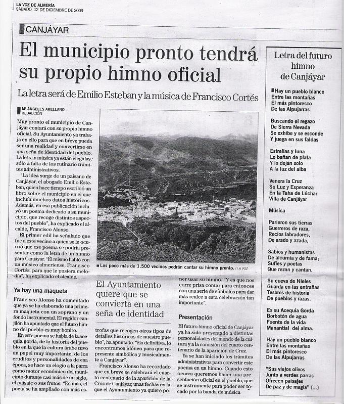 Prensa 2009 Canjayar